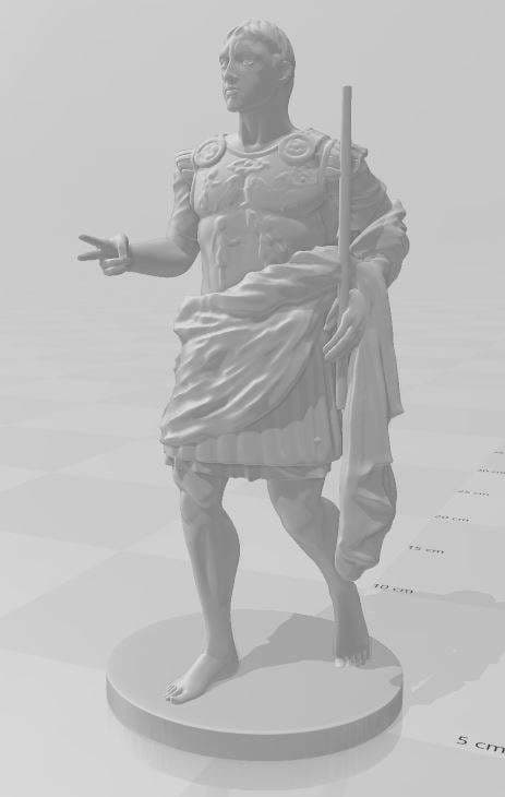 Augustus of Prima Porta Playing Rock Paper Scissors