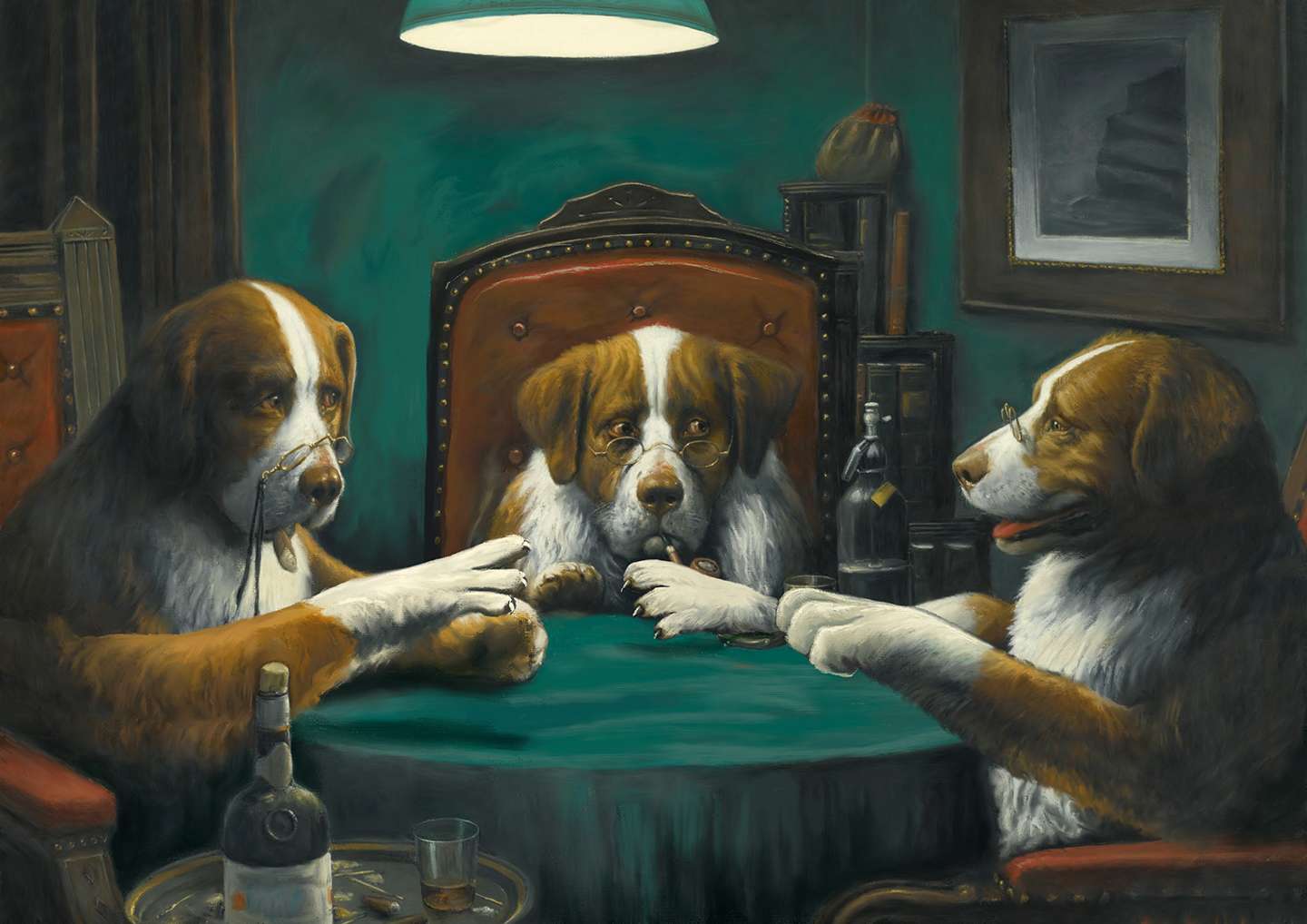 Dogs Playing Rock Paper Scissors