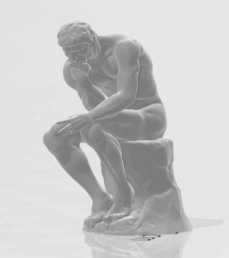 The Thinker Playing Rock Paper Scissors